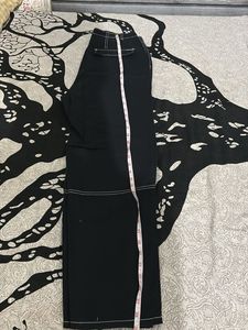 OG HNM Black Wide Leg Jeans with Contrast Stitchin