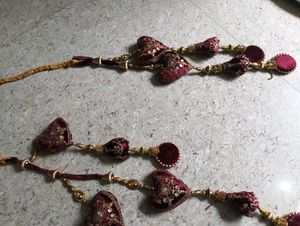 Embellished Heart Tassels for Lehenga/Saree