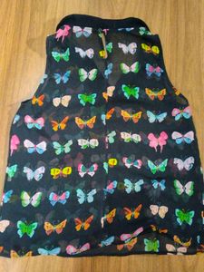 Butterfly Print Top