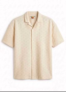 Men's Textured Short-Sleeve Resort Shirt