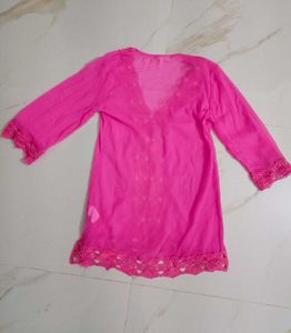 90's Sheer Pink kurta