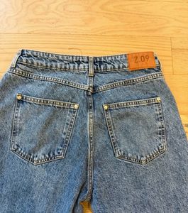 Zara Cross waist Straight Leg Jeans