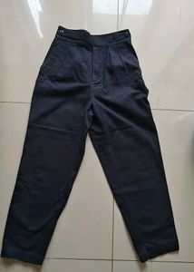 korean Dark Wash Pleated Trousers