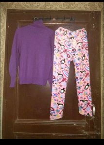 Cute Purple Pajama Set winters