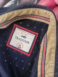 Men's Navy Polka Dot Shirt