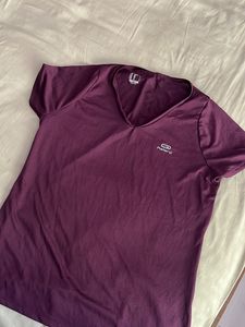 Women's Purple Workout Tee