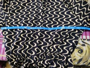 Chic Black &amp; White Wave Print Dress