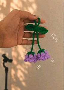 Handmade Crochet tulip Hair Clip 🌷