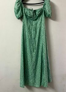 urbanic green slit dress New