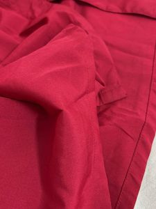 Chic Red Button-Up Belted Dress