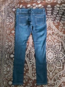 High Waisted Blue Denim Jeans