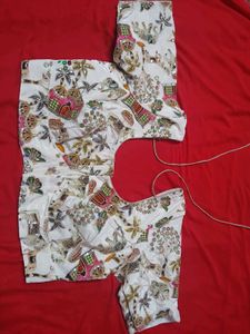 New Crepe silk pen kalamkari blouse