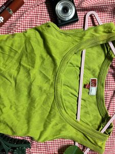 Y2K Lime Green Tank Top