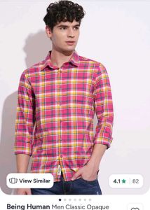Being human Men's Plaid Casual Shirt xl