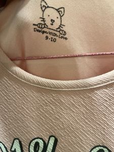Cute Pink Dog long T-Shirt dress