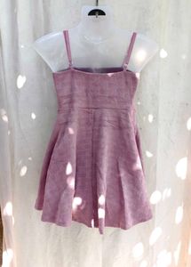 Chic Pink A-Line Mini Dress