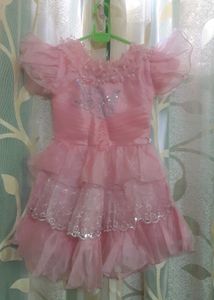 Pink Tiered Party Dress