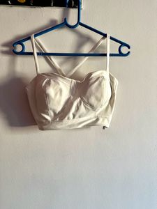 Xs White Bralette Top