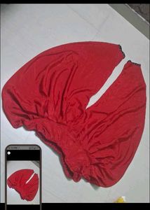 Elegant Red Dhoti Pants of 1