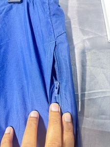 ADIDAS Blue Polyester Track Pants