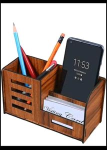 wooden pen stand