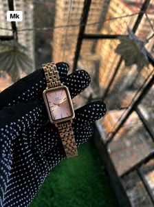 Elegant Rose Gold Watch with Green Dial