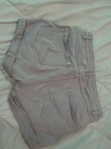 Cute Rolled Hem Denim Shorts