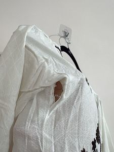 Pakistani Embroidered White Kurta