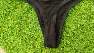 Comfortable Black Thong Underwear