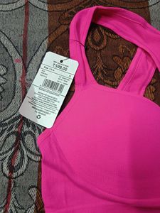SHEIN Pink Sports Bra