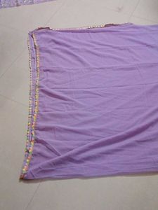 Lavender Colour Sari