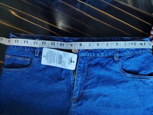 Navy Blue Denim Shorts
