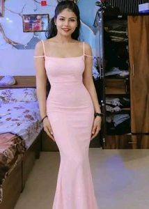 Elegant Pink Maxi Dress