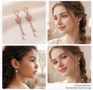 Premium Butterfly Tassel Earrings