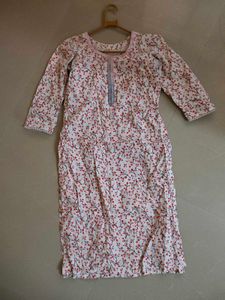 Floral Print Cotton Kurta for Women