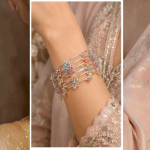 Charming Beaded Bangle Set of 8