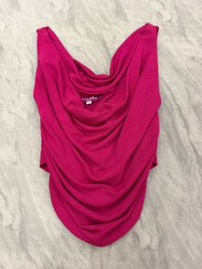 Chic Drape Neck Sleeveless Top