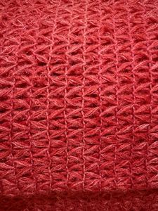 Red Knitted Shawl