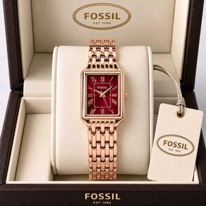 FOSSIL WOMEN’S WATCH – ELEGANT BURGUNDY GLAMOUR WI