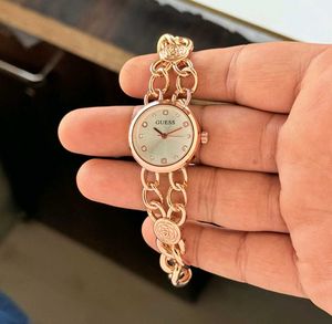 Guess Rose Gold Chain Link Watch