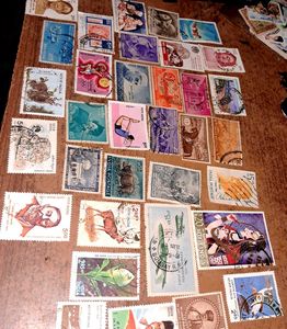 Set of 34 Rare Vintage Stamps