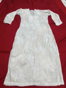 Elegant White  Kurta Set