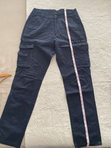 Men's Navy Blue Cargo Pants