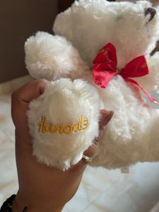 Harrods London White Teddy Bear
