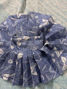 Handmade Blue Floral kreshna dress size 2,3