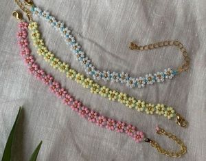 Flower Beaded Bracelets