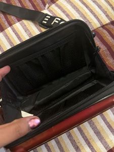 Red Mini Suitcase Crossbody Bag