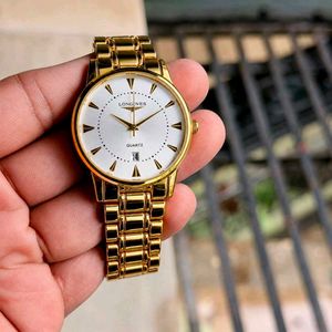Longines Quartz Gold Watch FOR MENS PREMIUM QUALIT