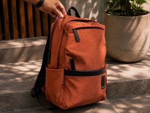 Premium Suede Leather laptop Backpack – Stylish, S