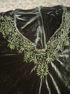 velvet kurti